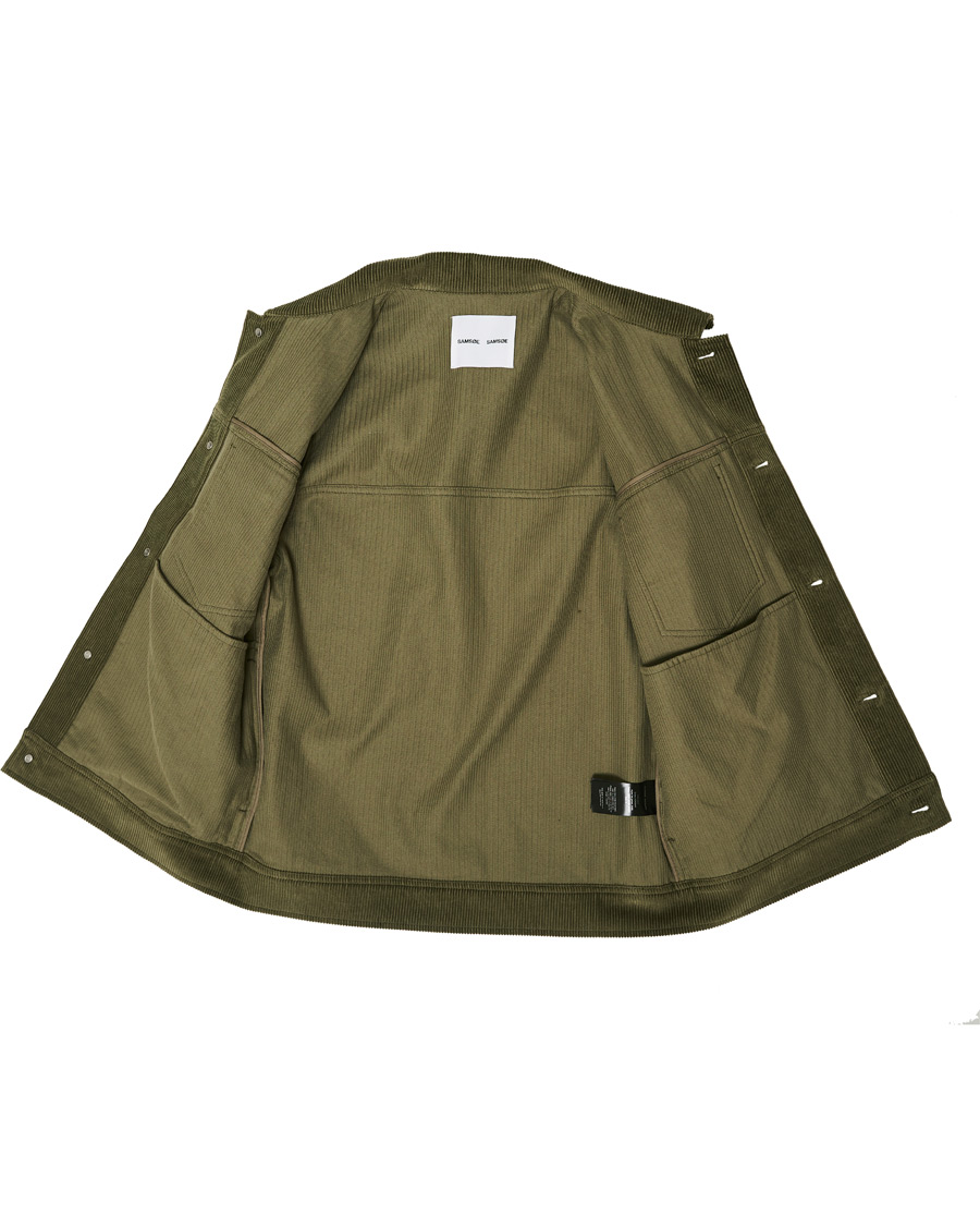 Herren | Jacken | Samsøe Samsøe | Samsøe & Samsøe Ver Cotton Cord Jacket Deep Lichen Green