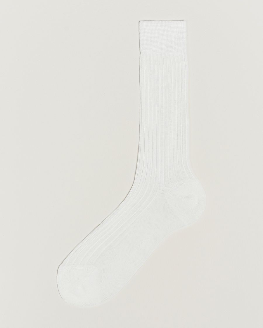 Herren | Unterwäsche | Bresciani | Cotton Ribbed Short Socks White