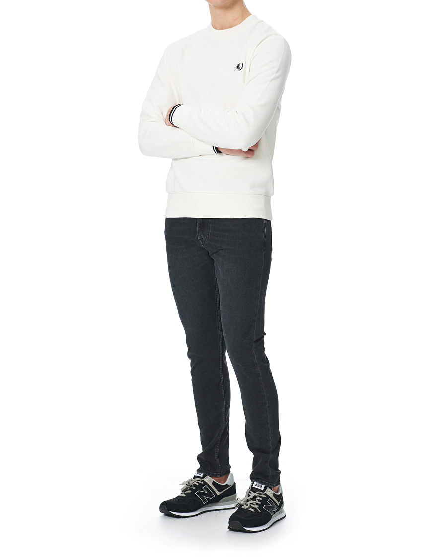 Herren | Pullover | Fred Perry | Crew Neck Sweatshirt Snow White
