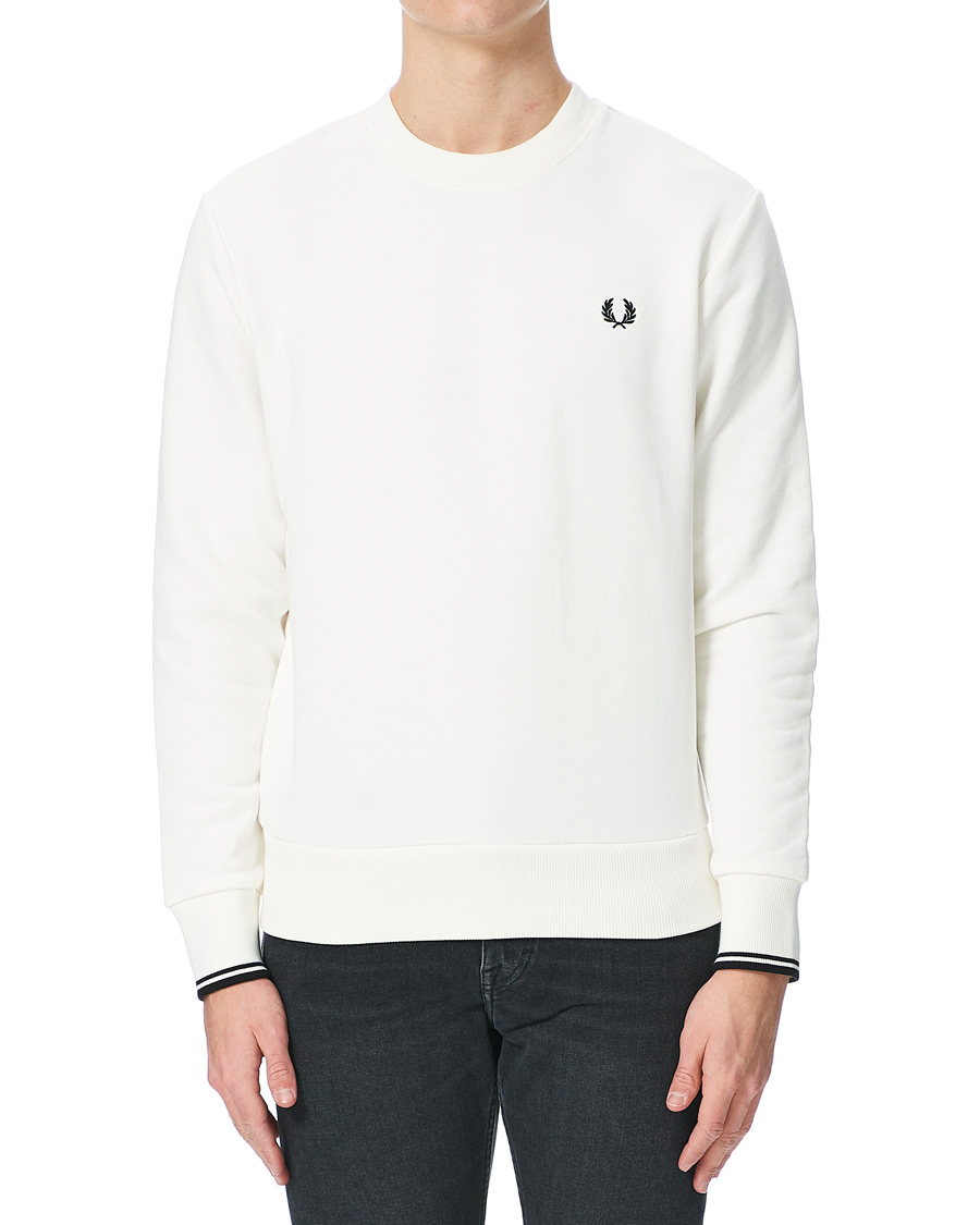 Herren | Pullover | Fred Perry | Crew Neck Sweatshirt Snow White