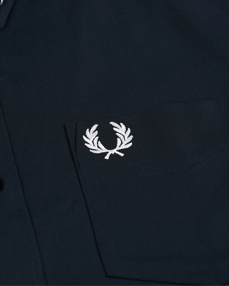 Herren | Hemden | Fred Perry | Short Sleeve Oxford Shirt Navy