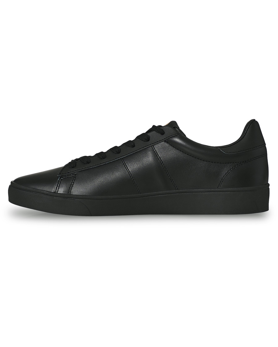 Herren | Fred Perry Spencer Leather Sneaker Black/Gold | Fred Perry | Spencer Leather Sneaker Black/Gold