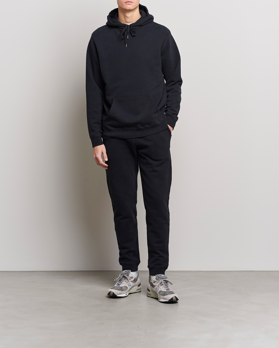 Herren | Hosen | Sunspel | Cotton Loopback Track Pants Black