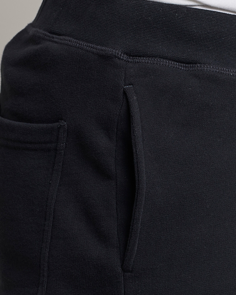 Herren | Hosen | Sunspel | Cotton Loopback Track Pants Black
