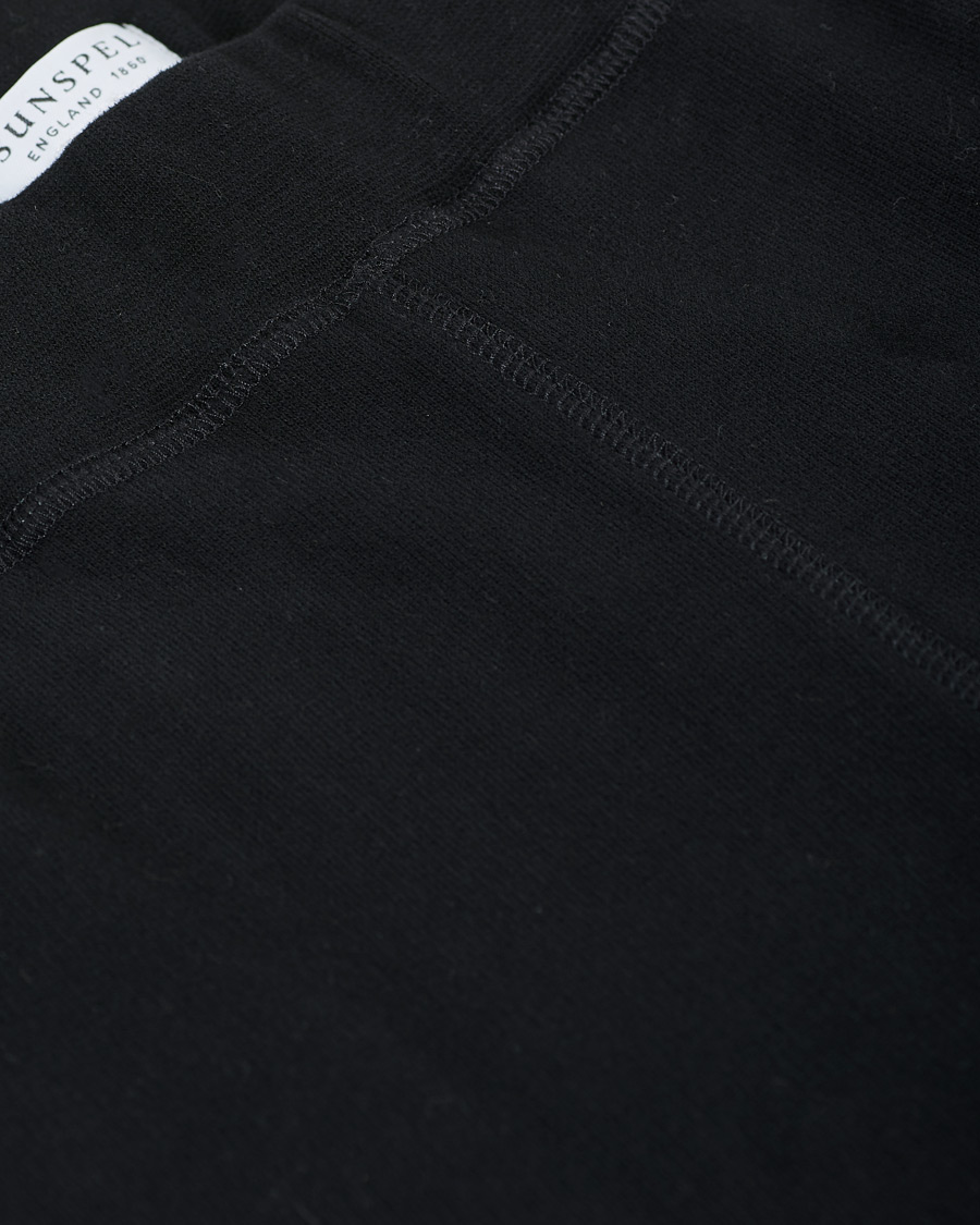 Herren | Hosen | Sunspel | Cotton Loopback Track Pants Black