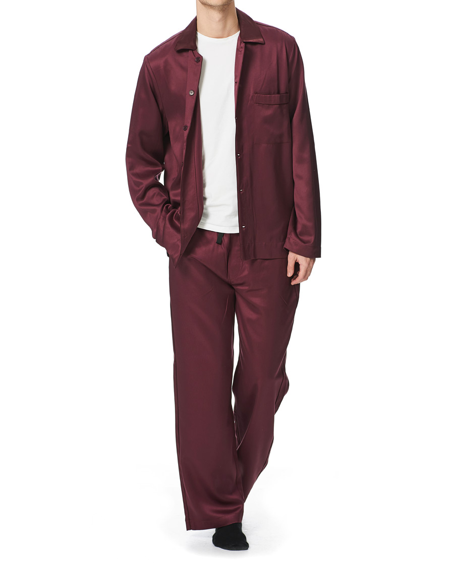 Herren | Schlafanzüge & Bademäntel | CDLP | Home Suit Long Sleeve Top Burgundy