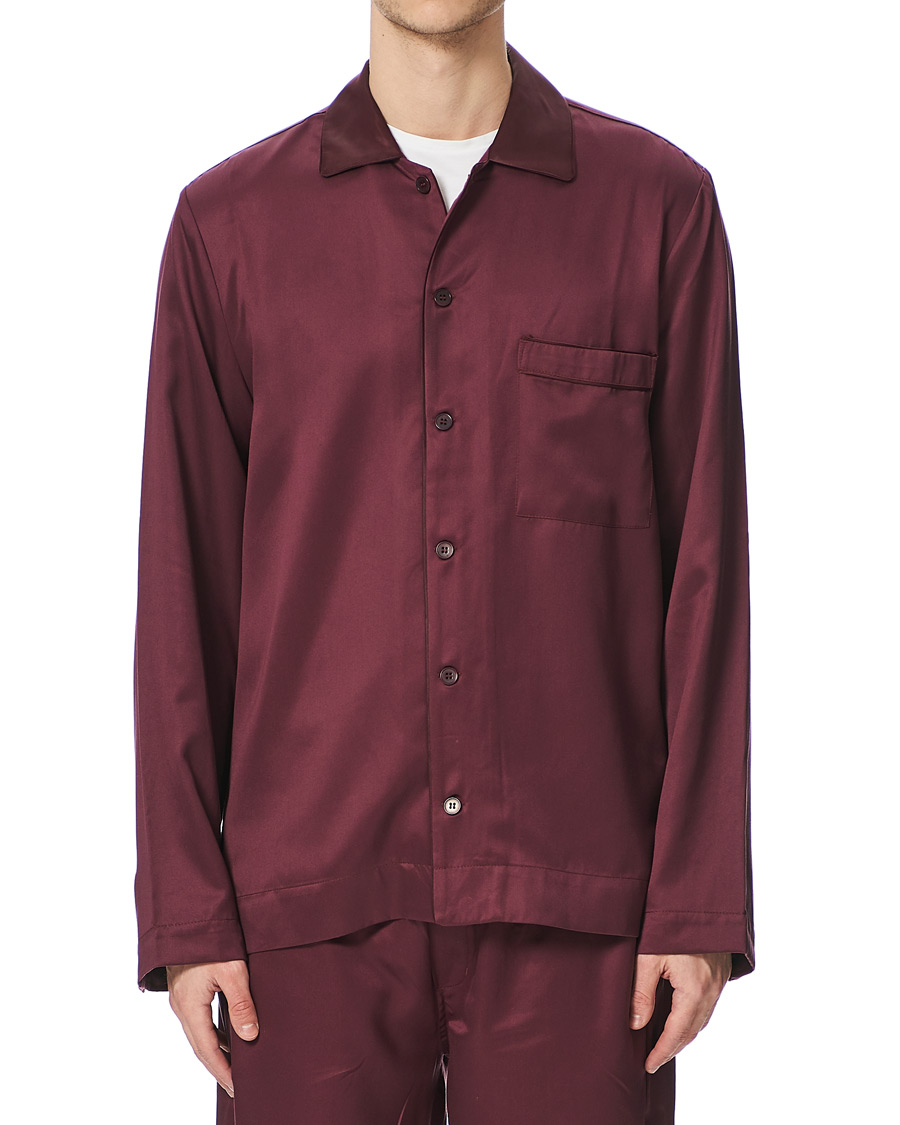 Herren | Schlafanzüge & Bademäntel | CDLP | Home Suit Long Sleeve Top Burgundy