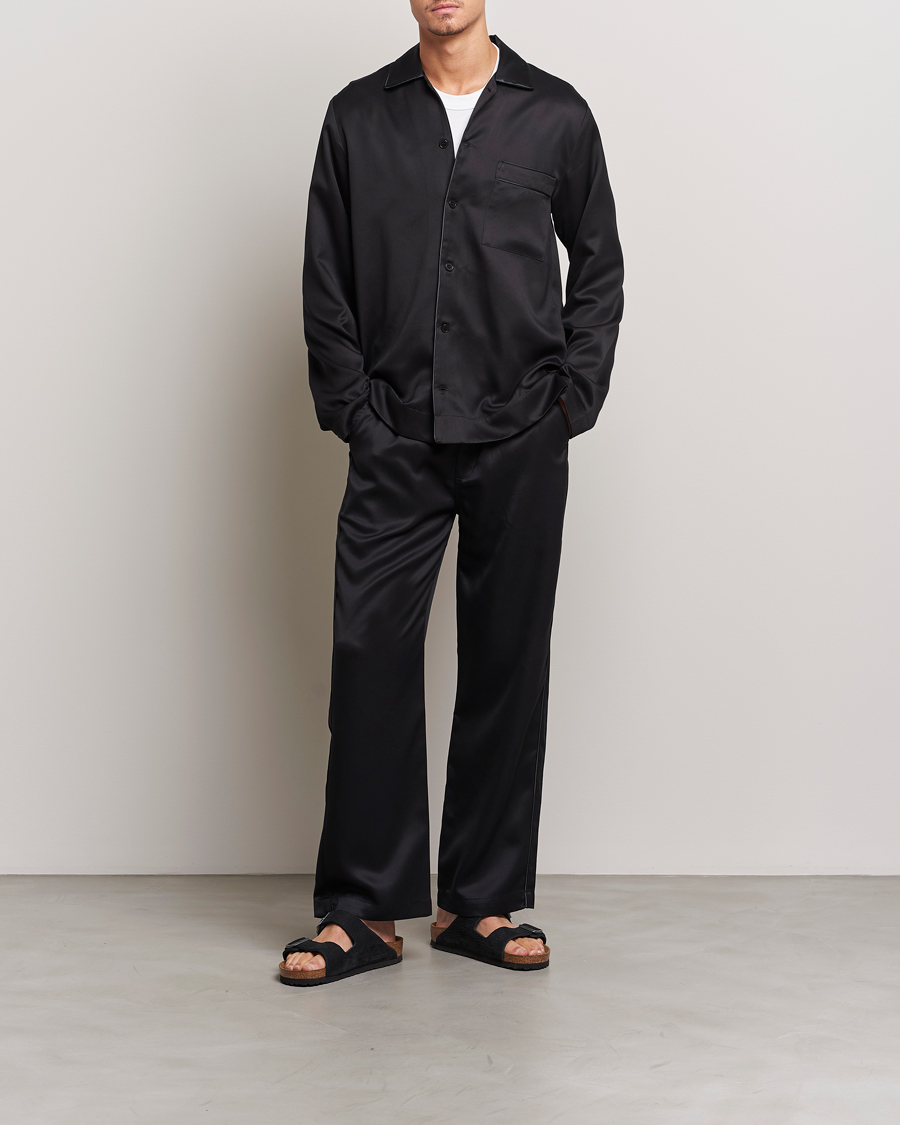 Herren | Schlafanzüge & Bademäntel | CDLP | Home Suit Long Sleeve Top Black