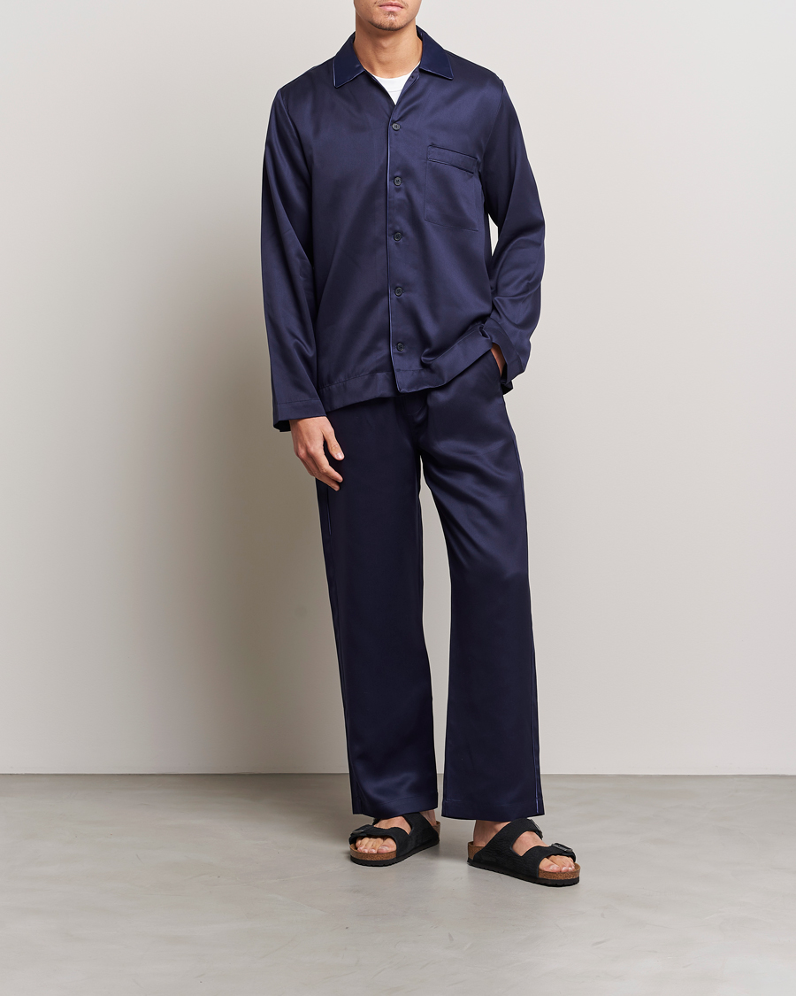 Herren | Schlafanzüge & Bademäntel | CDLP | Home Suit Long Sleeve Top Navy Blue
