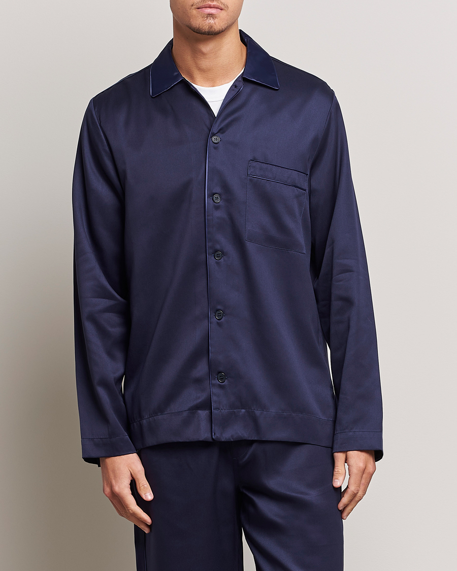 Herren | Pyjama Oberteile | CDLP | Home Suit Long Sleeve Top Navy Blue