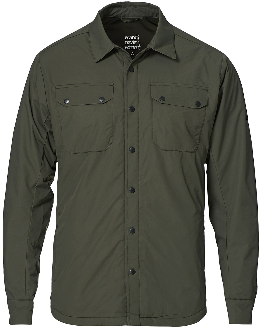 Herren | Scandinavian Edition Move Light Padded Shirt Jacket Dark Olive | Scandinavian Edition | Move Light Padded Shirt Jacket Dark Olive