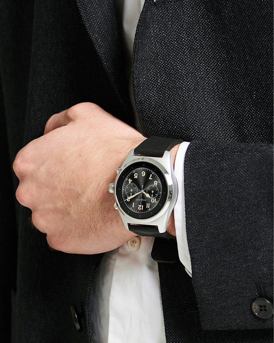 Herren | Gummiband | Montblanc | Summit Lite Smartwatch Grey/Black Rubber Strap