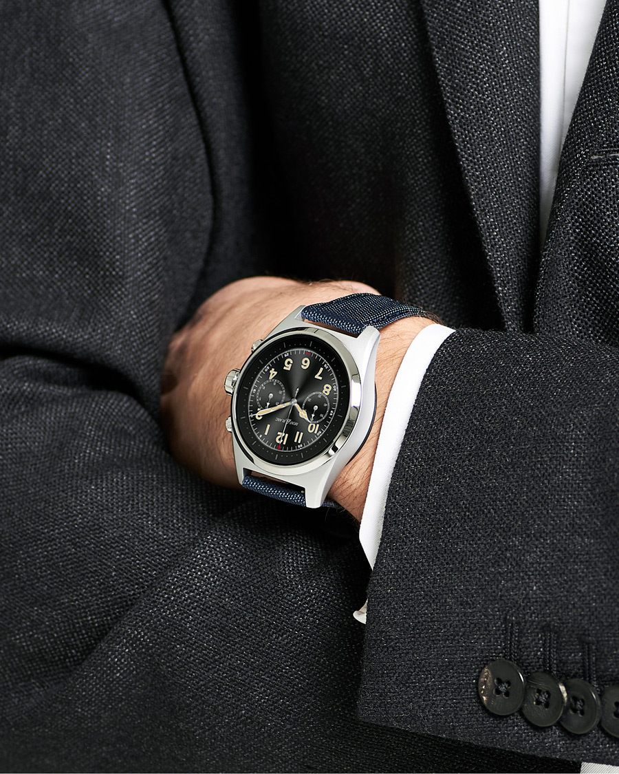 Herren | Montblanc Summit Lite Smartwatch Grey/Blue Fabric Strap | Montblanc | Summit Lite Smartwatch Grey/Blue Fabric Strap