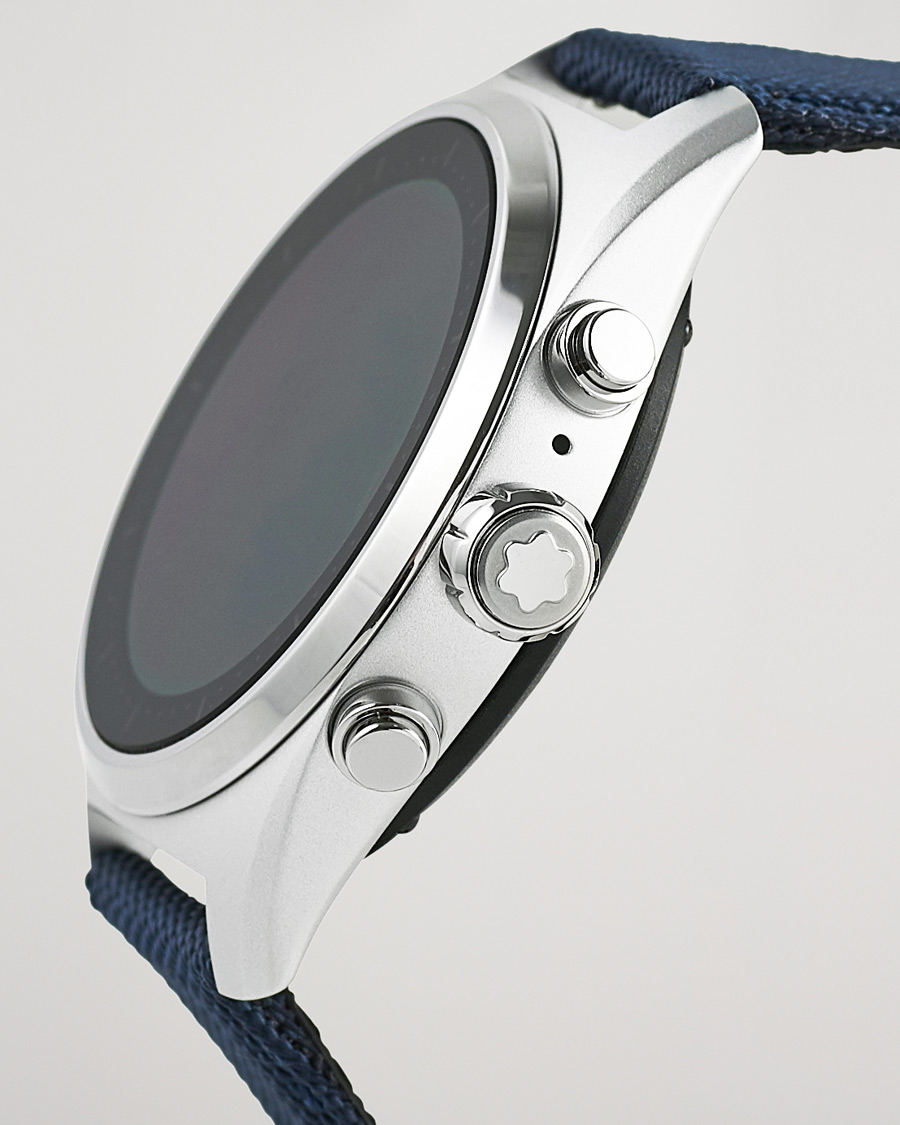 Herren | Montblanc Summit Lite Smartwatch Grey/Blue Fabric Strap | Montblanc | Summit Lite Smartwatch Grey/Blue Fabric Strap
