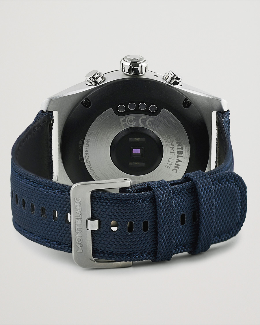 Herren | Montblanc Summit Lite Smartwatch Grey/Blue Fabric Strap | Montblanc | Summit Lite Smartwatch Grey/Blue Fabric Strap