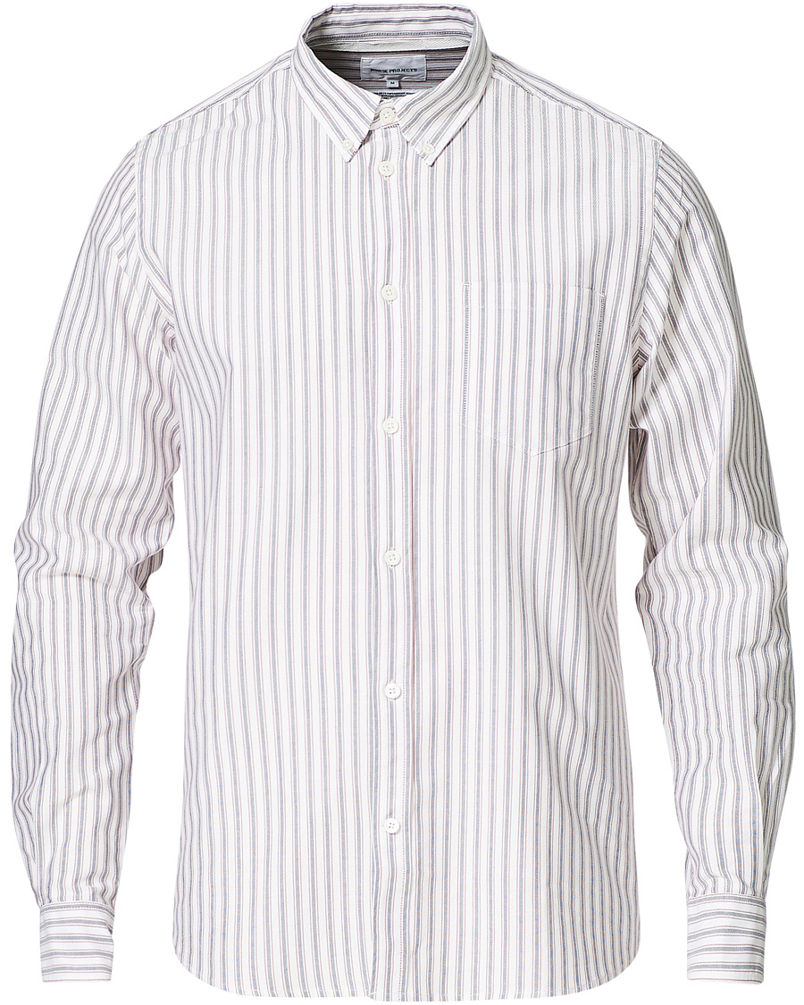 Herren | Hemden | Norse Projects | Anton Striped Oxford Shirt Navy Multi