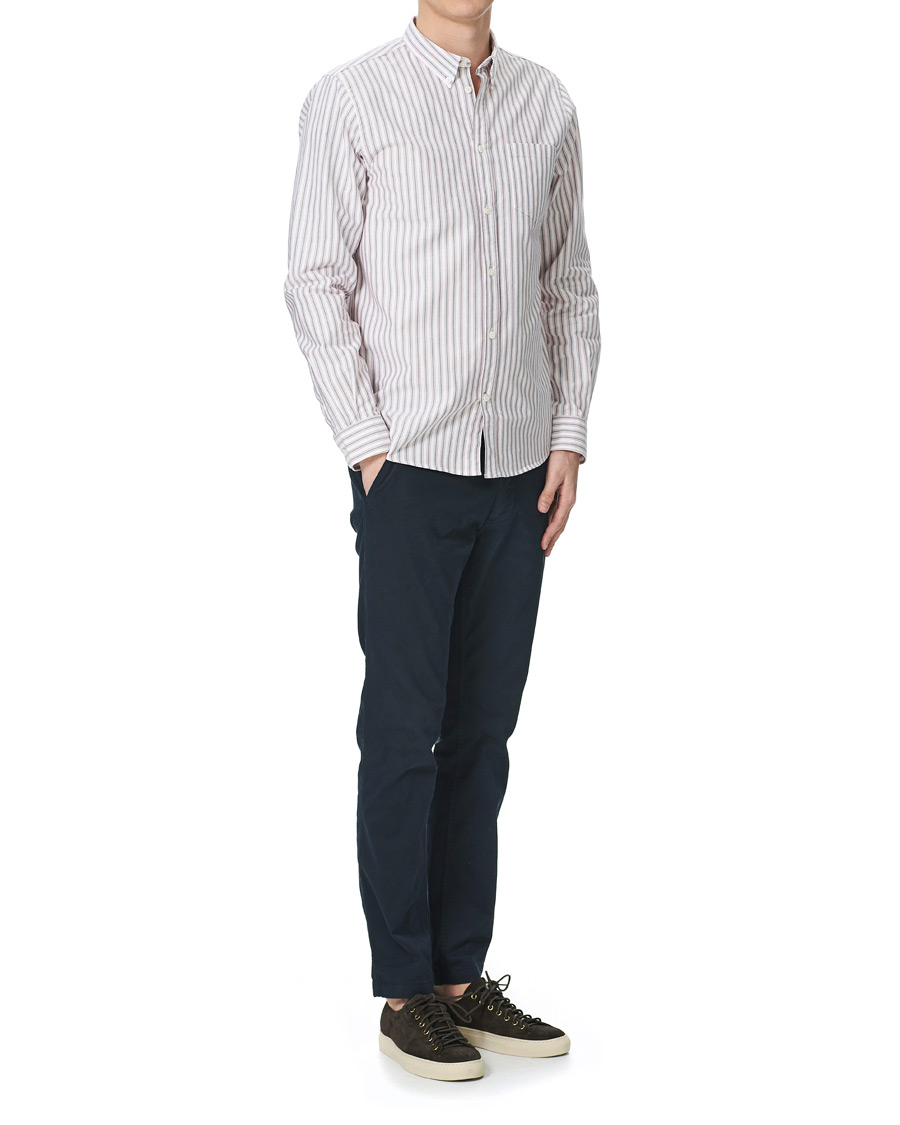Herren | Hemden | Norse Projects | Anton Striped Oxford Shirt Navy Multi