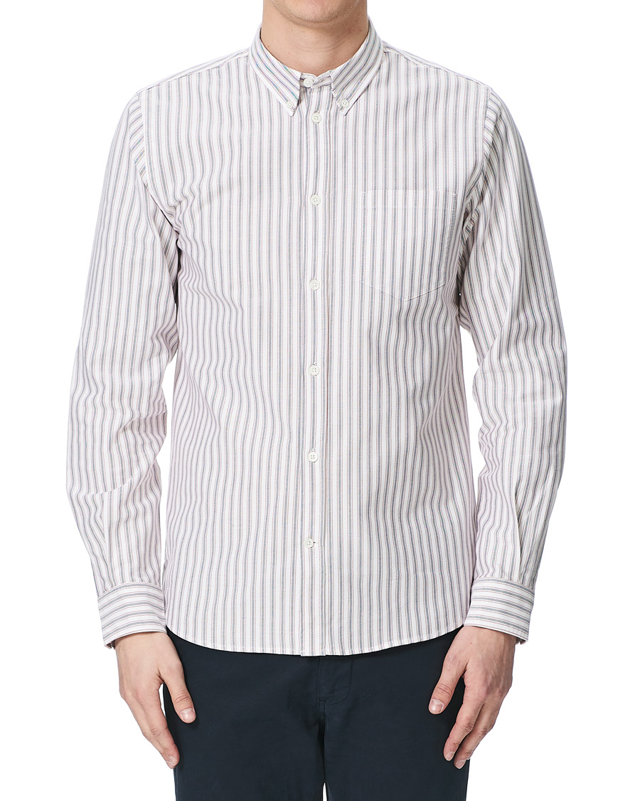 Herren | Hemden | Norse Projects | Anton Striped Oxford Shirt Navy Multi