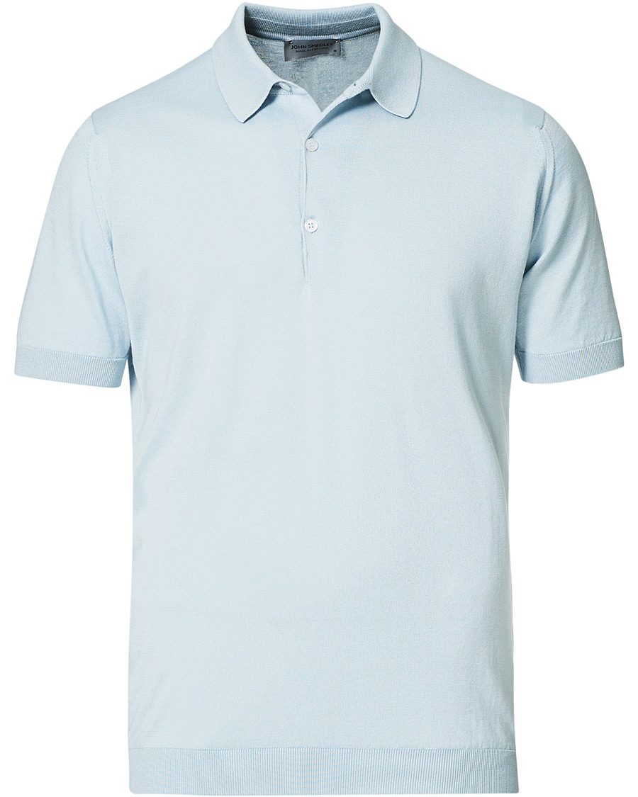 Herren | Poloshirts | John Smedley | Adrian Sea Island Polo Coast Blue