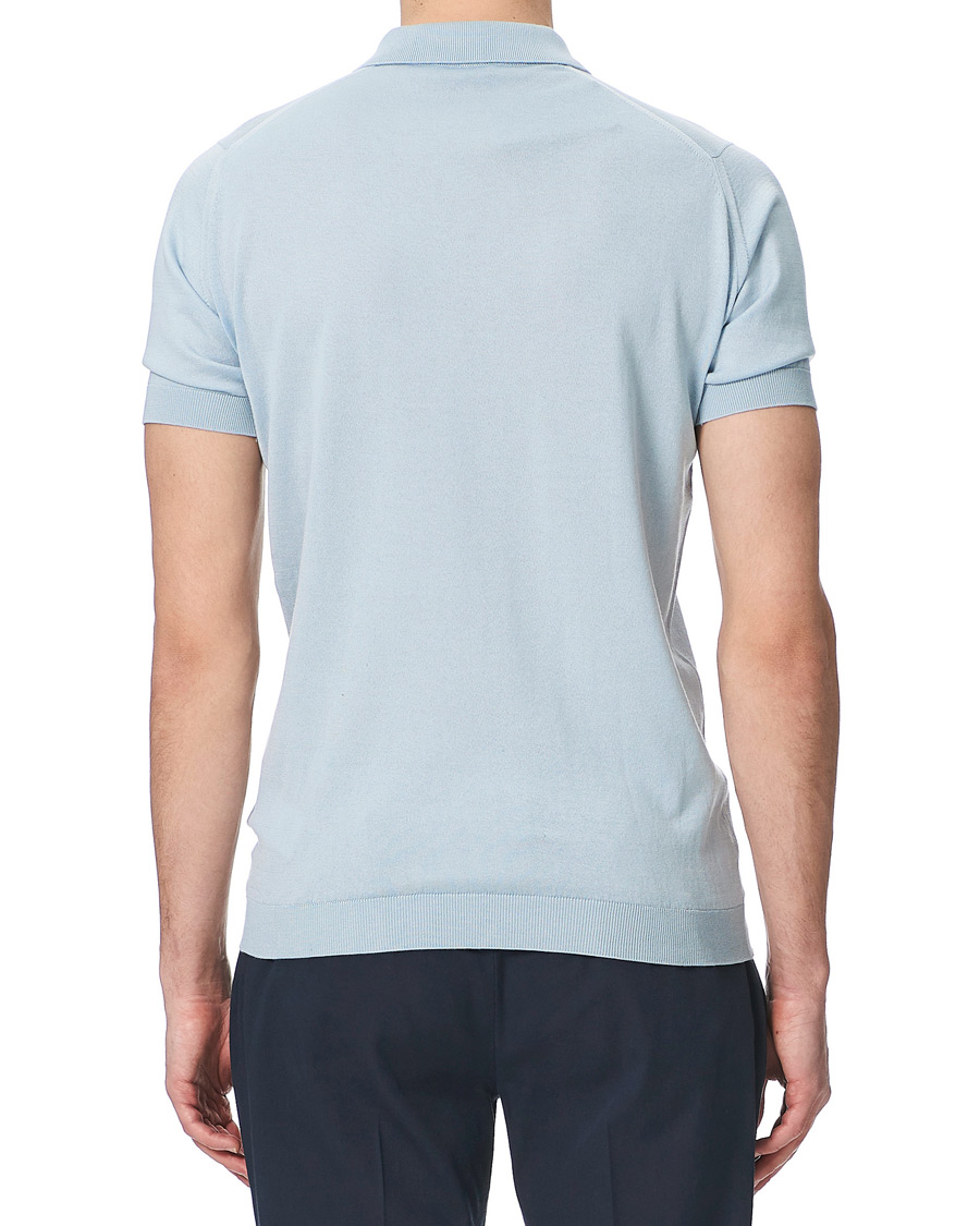 Herren | Poloshirts | John Smedley | Adrian Sea Island Polo Coast Blue
