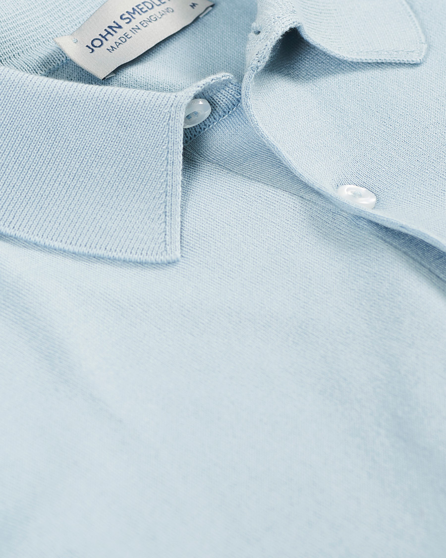 Herren | Poloshirts | John Smedley | Adrian Sea Island Polo Coast Blue