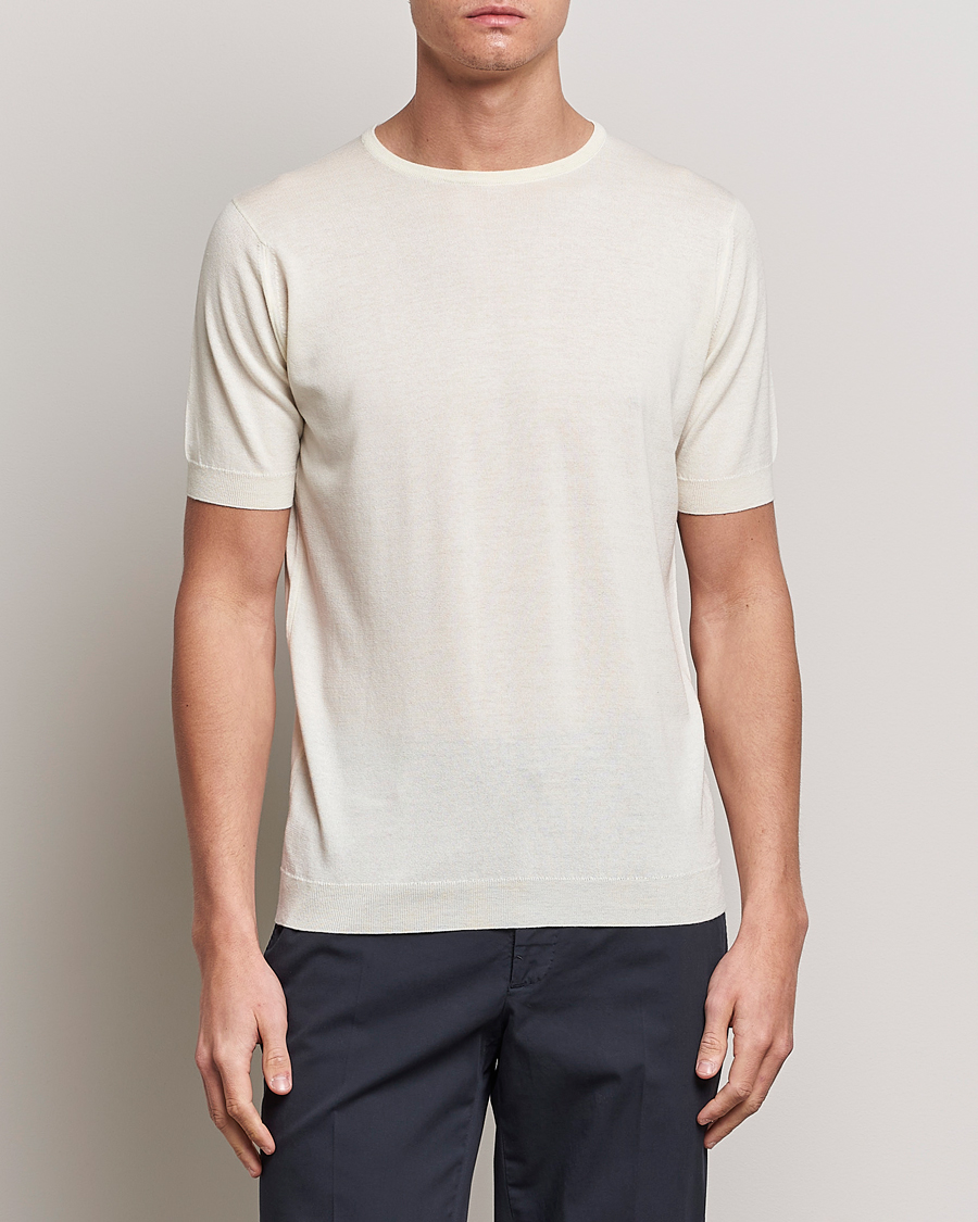 John Smedley Weiße T-Shirts bei CareOfCarl.de