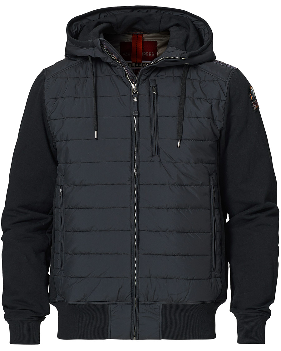 Herren | Jacken | Parajumpers | Ivor Fleece Hooded Hybrid Black