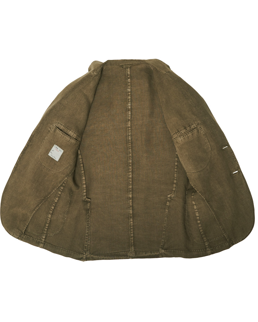 Herren | Sakkos | L.B.M. 1911 | Jack Regular Fit Linen Blazer Moss Green