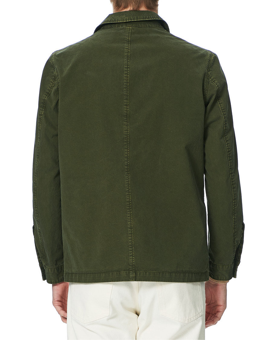 Herren | Hemden | L.B.M. 1911 | Cotton Gabardine Overshirt Olive
