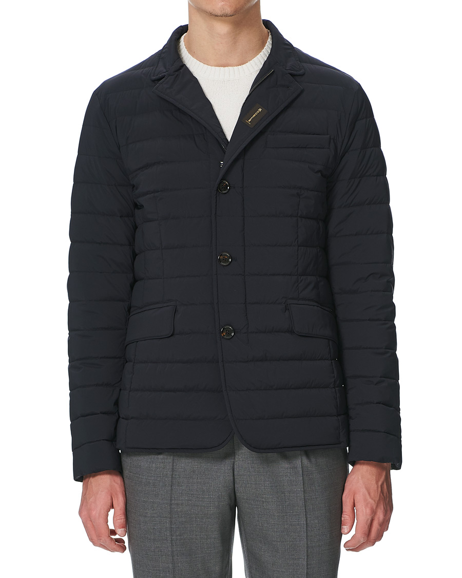 Herren | Jacken | MooRER | Down Padded Blazer Jacket Navy
