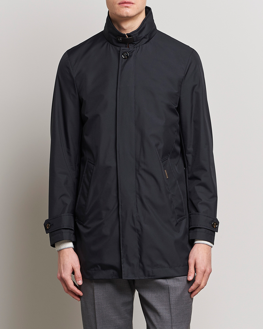 Herr | MooRER | MooRER | Waterproof Car Coat Navy