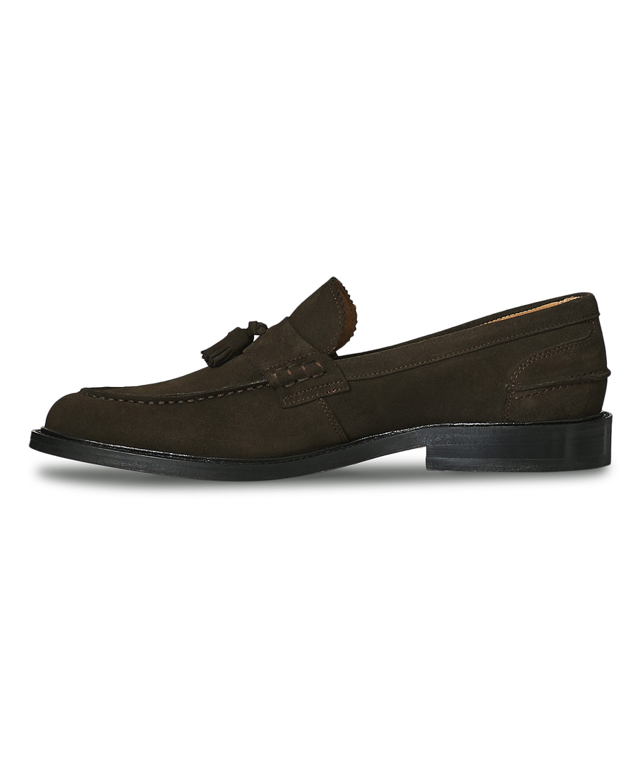 Herren | VINNY's Chico Tassel Loafer Ebony Suede | VINNY's | Chico Tassel Loafer Ebony Suede