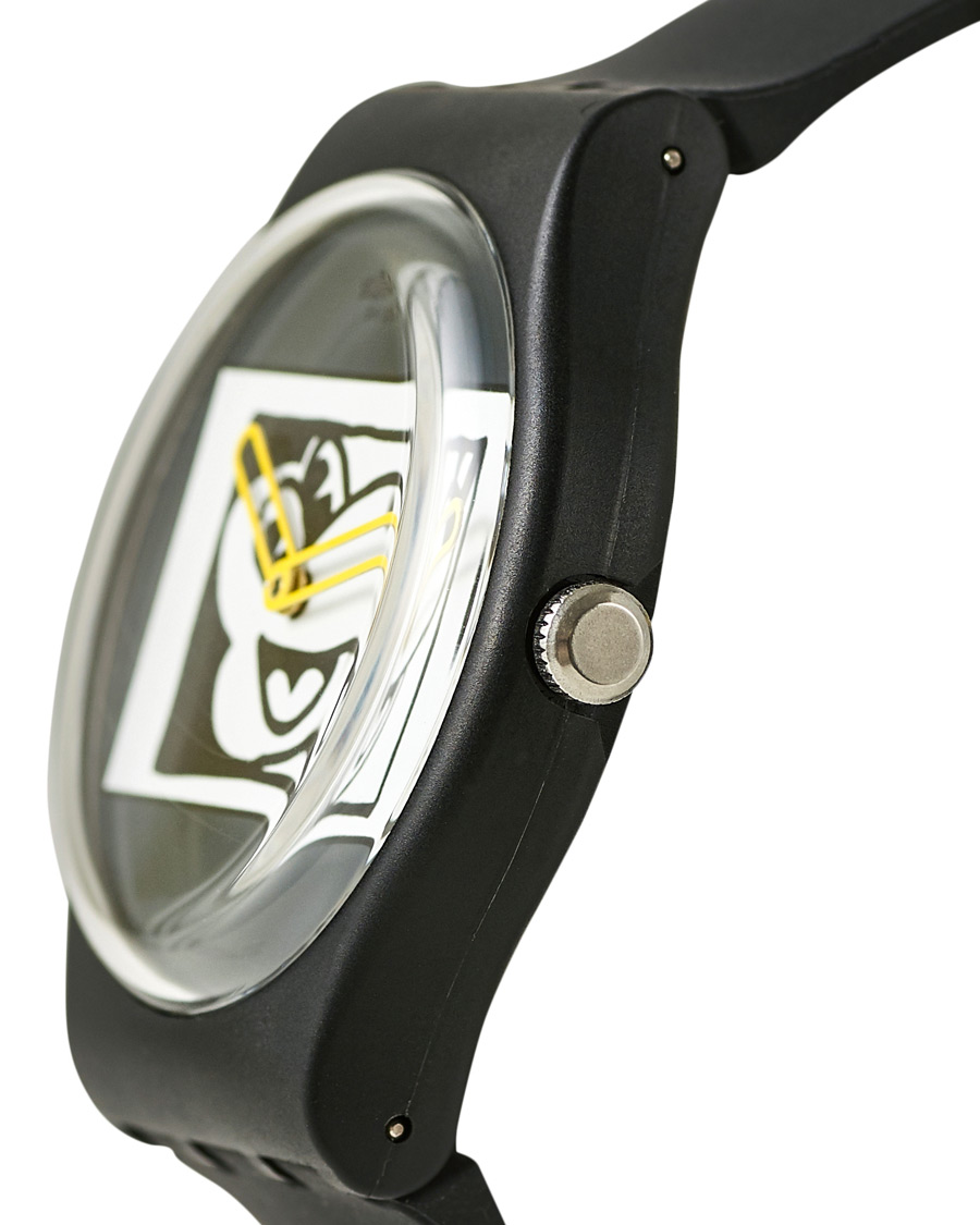 Herren | Swatch Swatch x Keith Haring Mickey Blanc sur Noir | Swatch | x Keith Haring Mickey Blanc sur Noir
