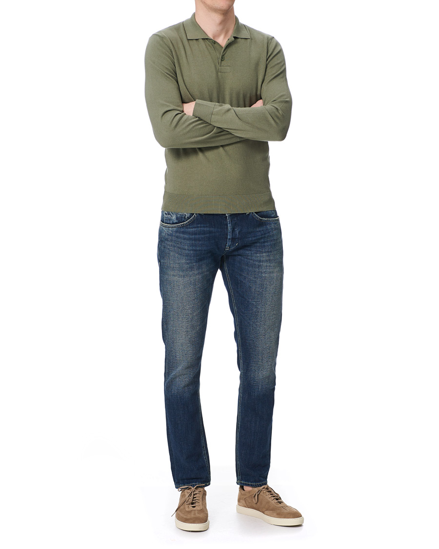 Herren | Pullover | A.P.C. | Cotton/Cashmere Knitted Polo Sage