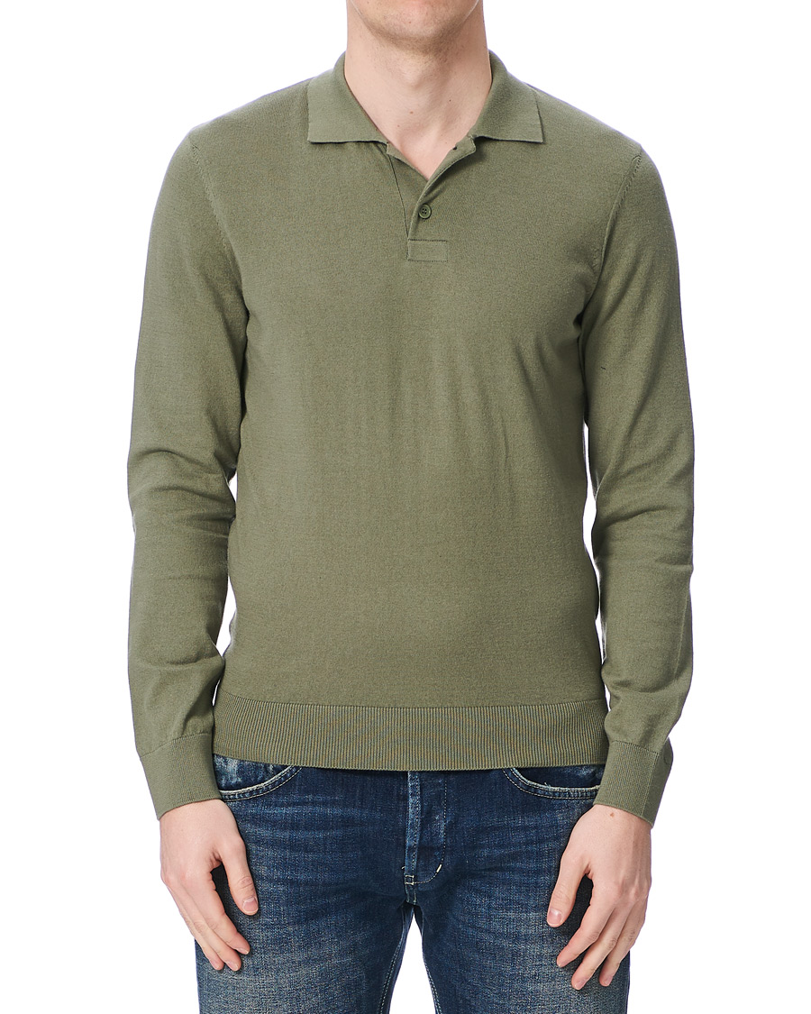 Herren | Pullover | A.P.C. | Cotton/Cashmere Knitted Polo Sage