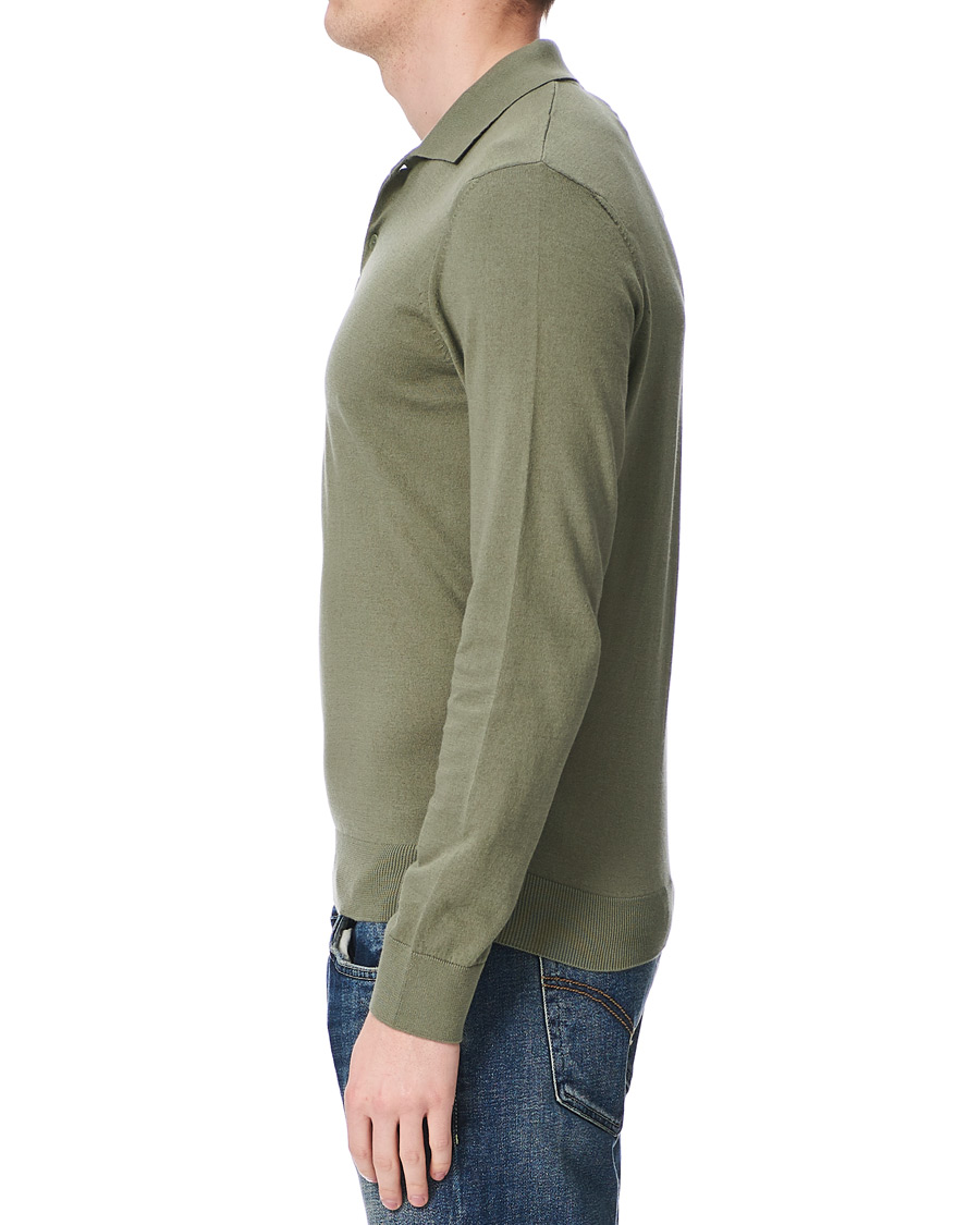 Herren | Pullover | A.P.C. | Cotton/Cashmere Knitted Polo Sage