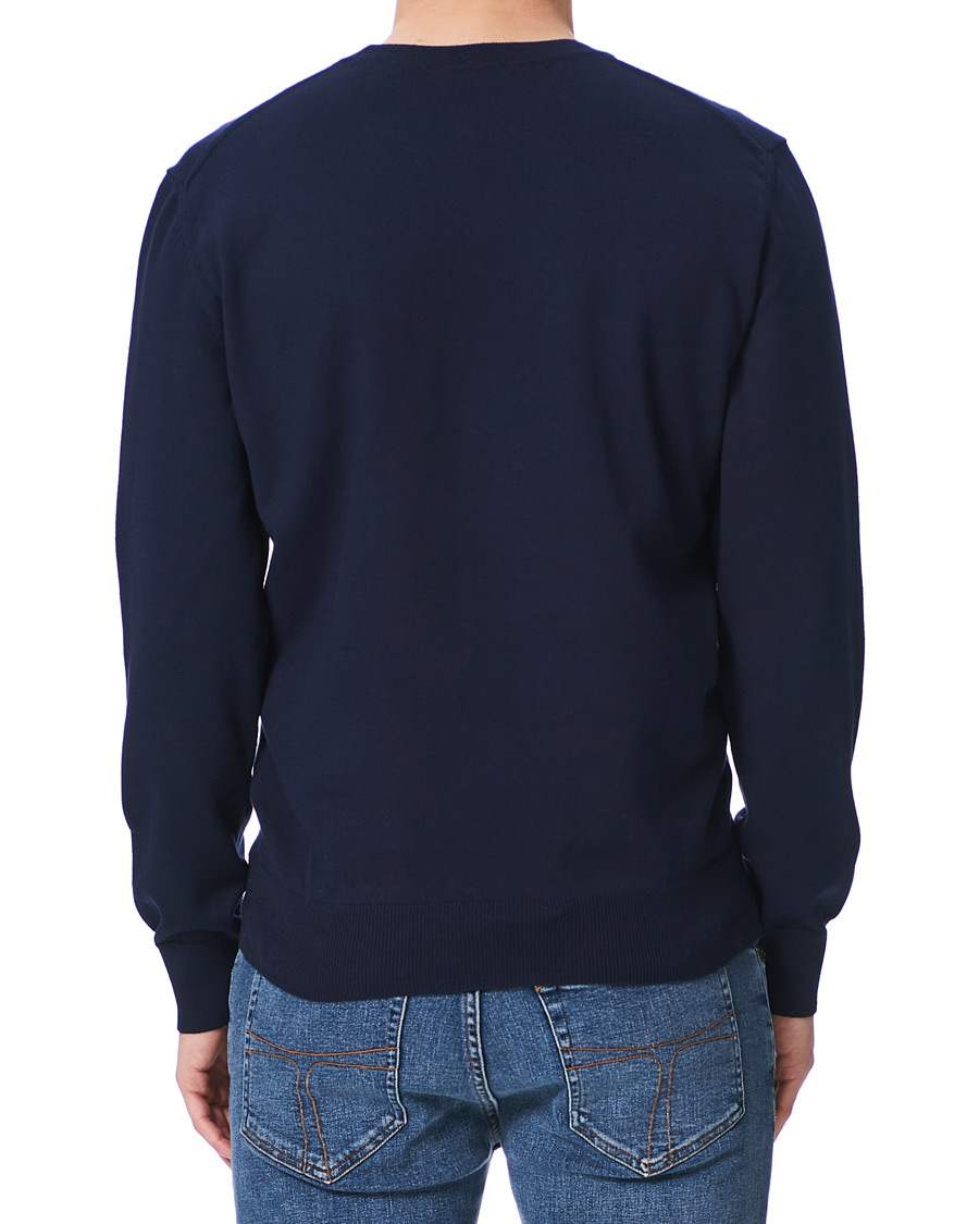 Herren | Pullover | A.P.C. | Otis Logo Crew Neck Sweater Navy
