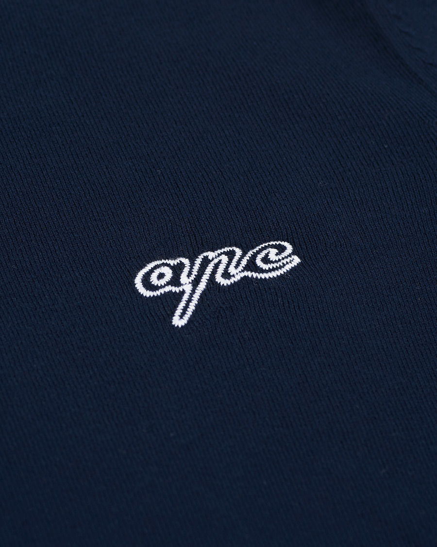 Herren | Pullover | A.P.C. | Otis Logo Crew Neck Sweater Navy