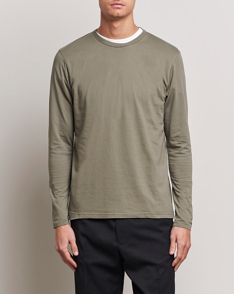 Herren | Langarm T-Shirt | Colorful Standard | Classic Organic Long Sleeve T-shirt Dusty Olive