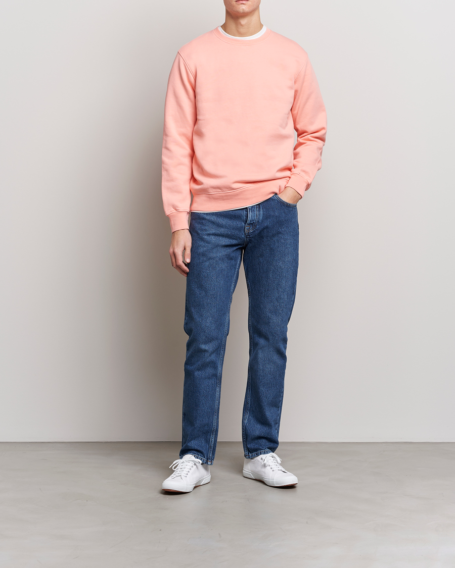 Herren | Sommer-Styles | Colorful Standard | Classic Organic Crew Neck Sweat Bright Coral