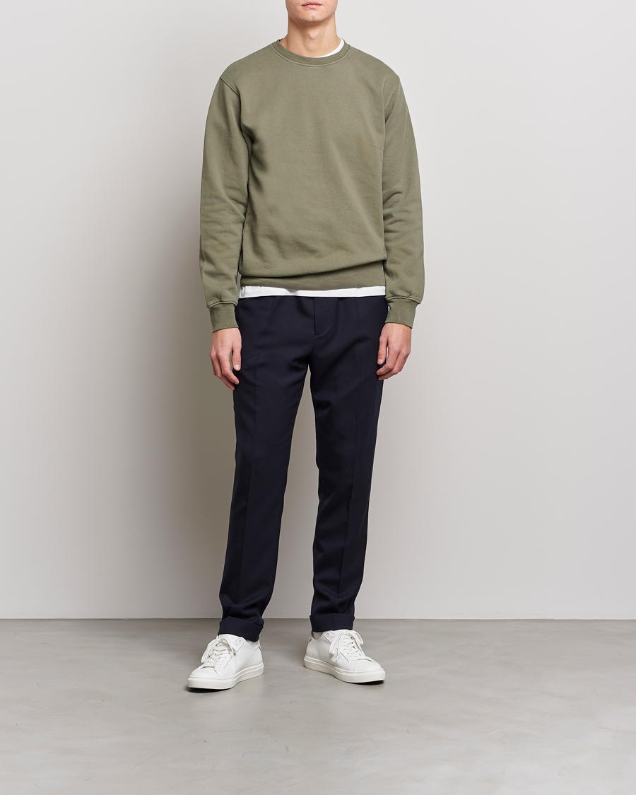 Herren | Pullover | Colorful Standard | Classic Organic Crew Neck Sweat Dusty Olive