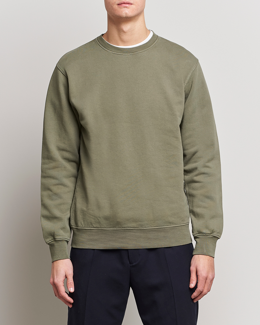 Herren |  | Colorful Standard | Classic Organic Crew Neck Sweat Dusty Olive