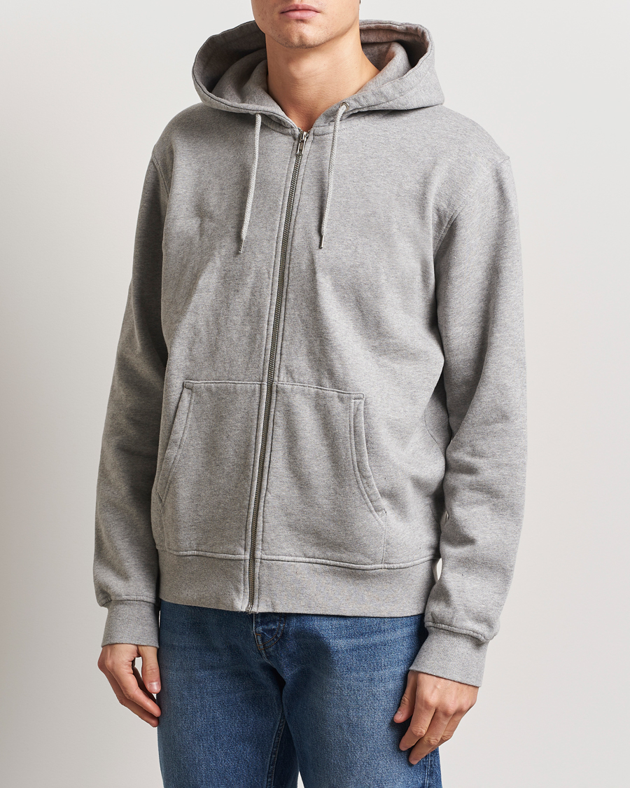 Herren | Pullover | Colorful Standard | Classic Organic Full Zip Hood Heather Grey