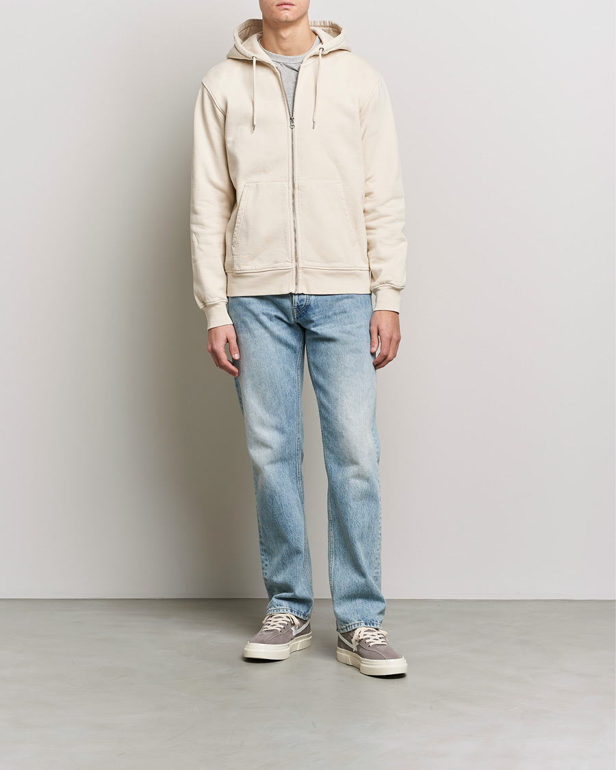 Herren | Pullover | Colorful Standard | Classic Organic Full Zip Hood Ivory White
