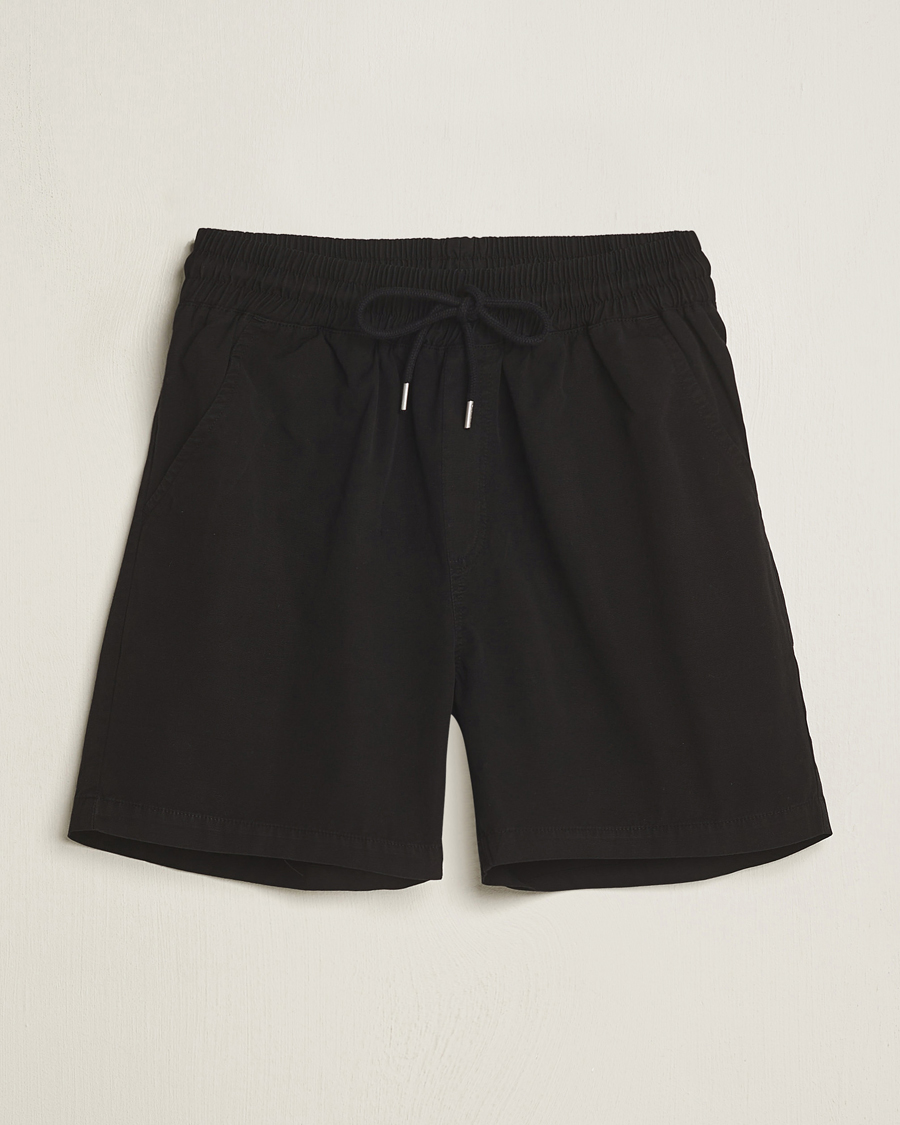 Herren | Shorts | Colorful Standard | Classic Organic Twill Drawstring Shorts Deep Black
