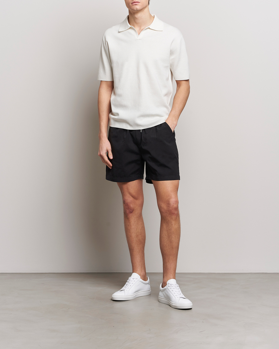 Herren | Shorts | Colorful Standard | Classic Organic Twill Drawstring Shorts Deep Black