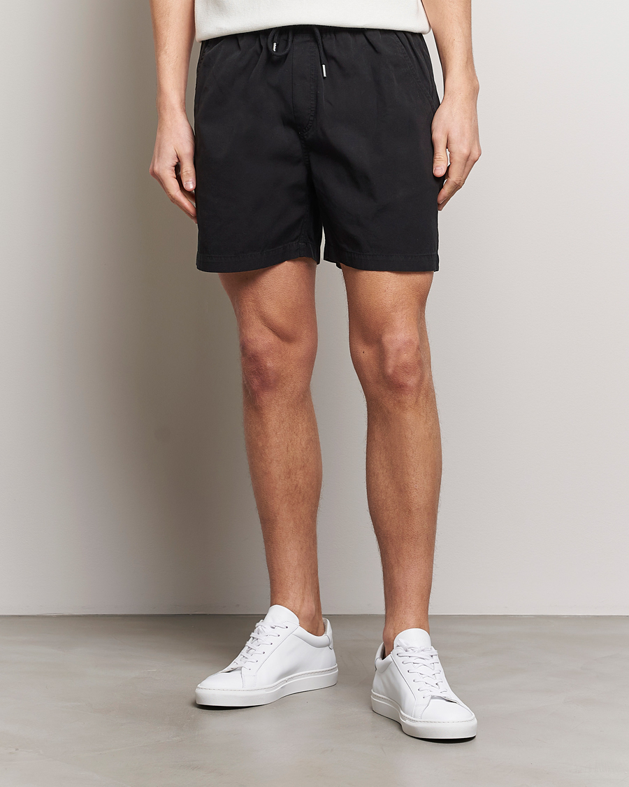 Herren | Contemporary Creators | Colorful Standard | Classic Organic Twill Drawstring Shorts Deep Black