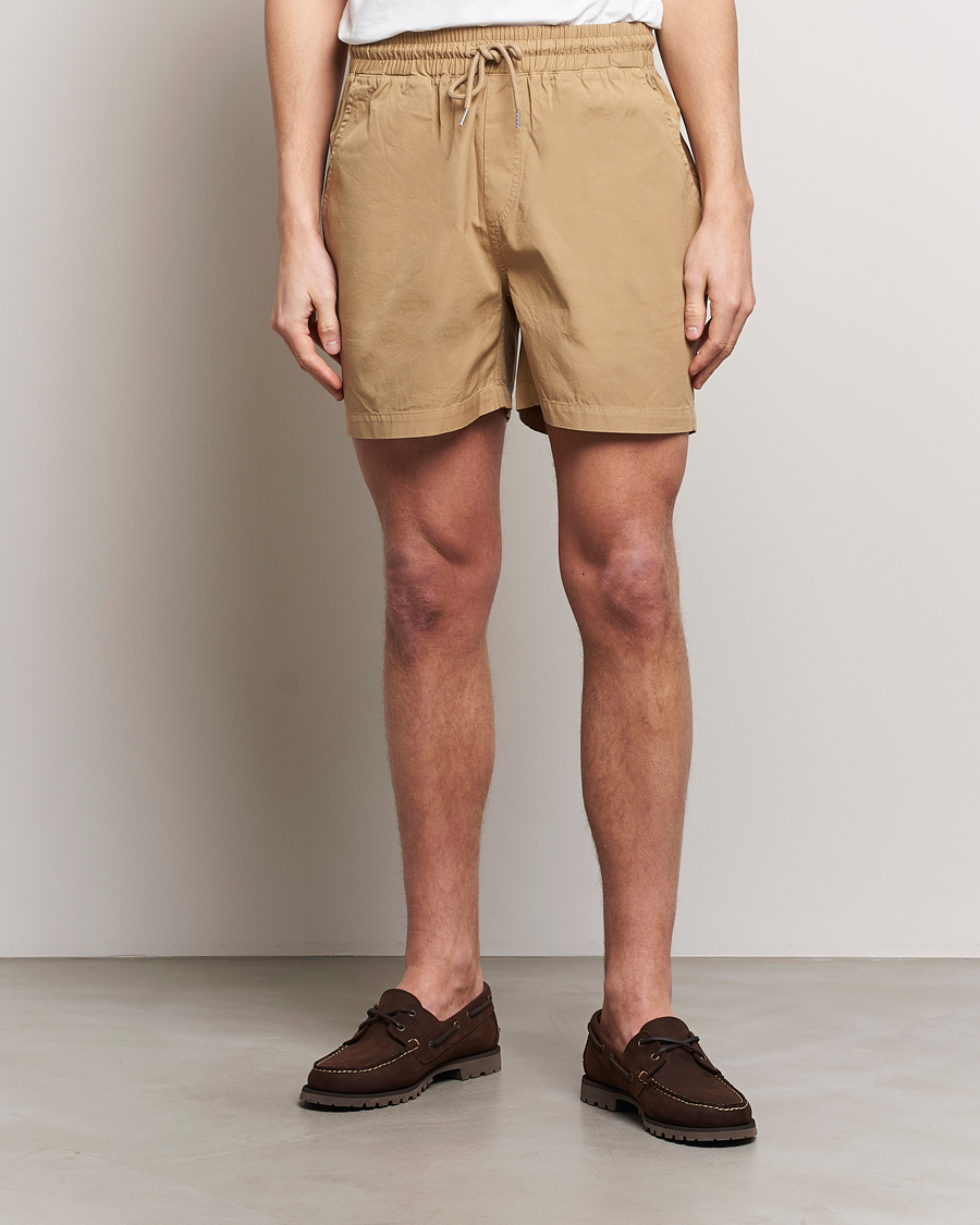 Herr | Drawstringshorts | Colorful Standard | Classic Organic Twill Drawstring Shorts Desert Khaki