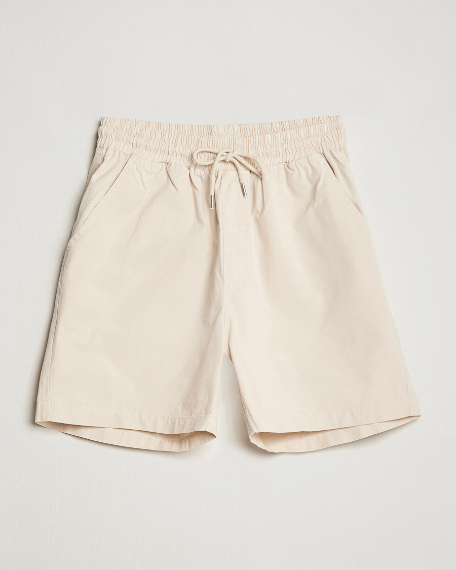 Herren | Drawstringshorts | Colorful Standard | Classic Organic Twill Drawstring Shorts Ivory White