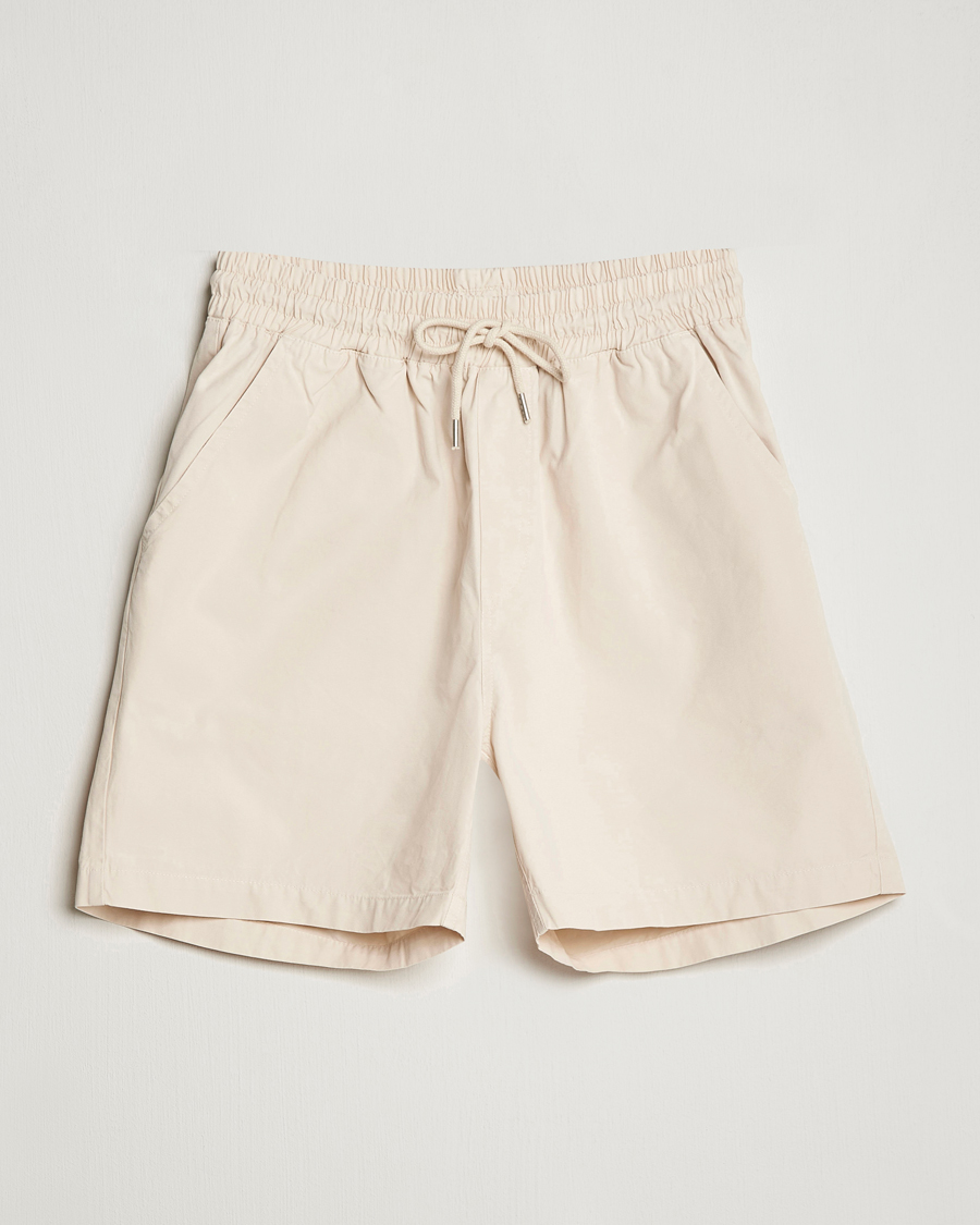 Herren | Shorts | Colorful Standard | Classic Organic Twill Drawstring Shorts Ivory White